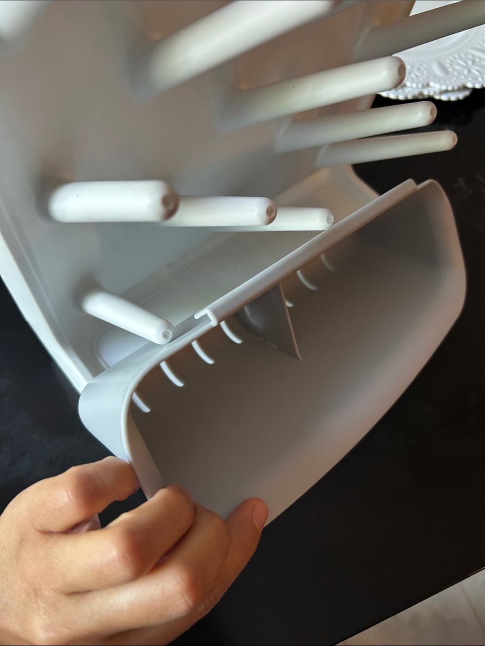 White Plastic Bottle Drying Rack - Picture 6 of 6